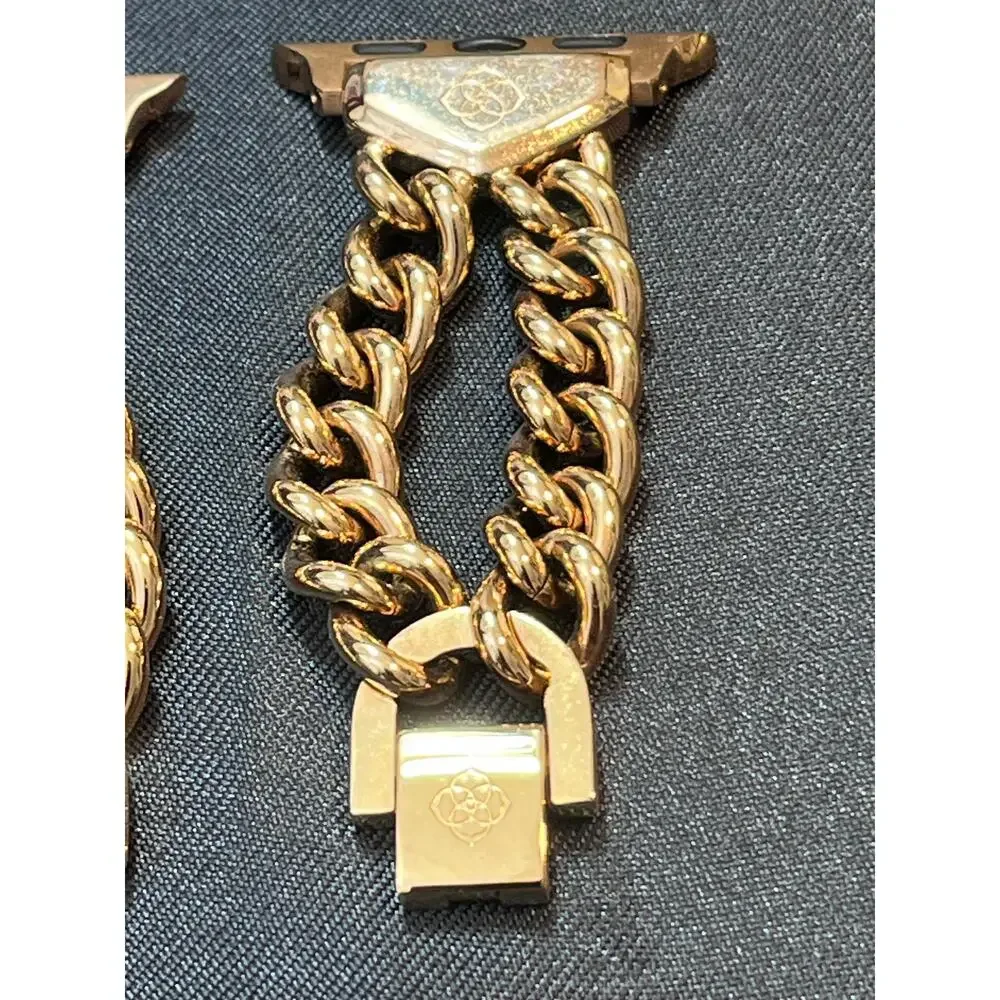 Kendra Scott Whitley Double Chain Apple Watch Band Rose Gold XS